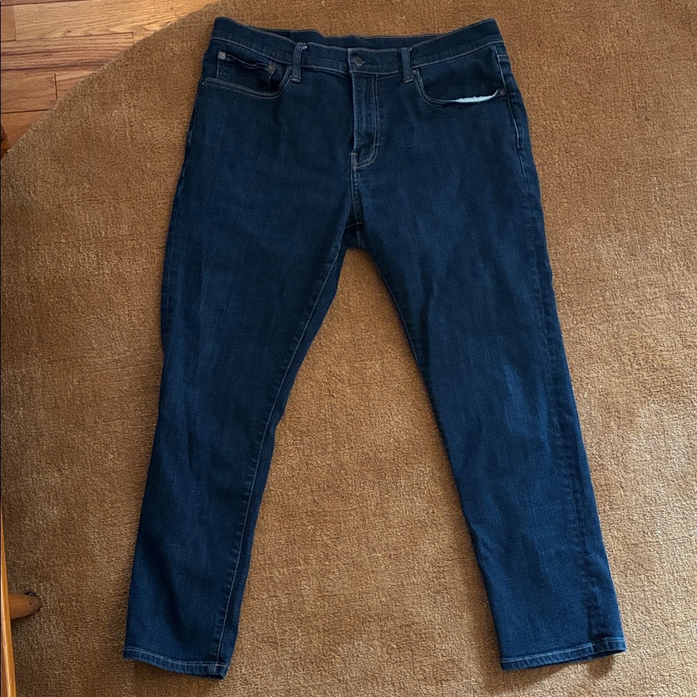 Lucky Brand Men's 410 Athletic Straight Jeans - 34x30 stretch - Dark wash